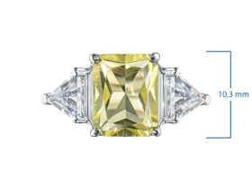 Кольцо из серебра с цитрином э0681кц02260367