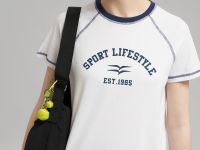 Футболка облегающего кроя из джерси