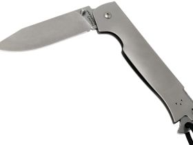 Нож складной Cold Steel Pocket Bushman, сталь 4116, рукоять нержавеющая сталь, серебристый
