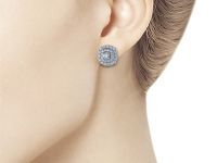 Пусеты из белого золота э4712пс07182900