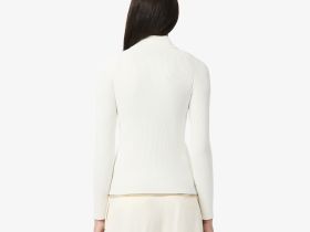 Женский свитер Lacoste с высоким воротником на молнии