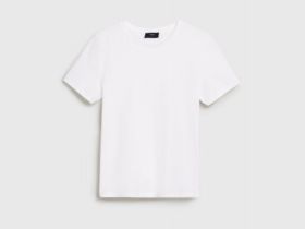 Базовая футболка из хлопка, Белый