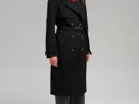 Двубортный тренч с поясом