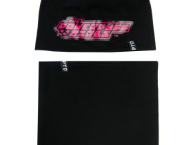 Комплект трикотажный для девочек: шапка, снуд