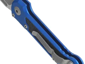 Автоматический нож Microtech LUDT Gen III, сталь M390, рукоять алюминий, синий