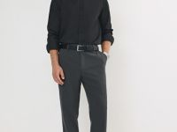 Рубашка из плотной ткани, Черный