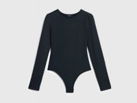 Боди с длинным рукавом, Черный