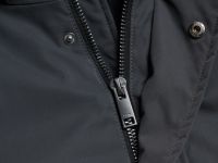 Утеплённая парка с капюшоном, Серый