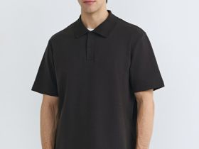 Поло с имитацией второго слоя, Коричневый