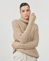 Свитер из кашемира 12229 бежевый