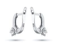 Серьги из белого золота с бриллиантами э0901сг08070700