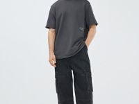 Футболка с текстовым принтом, Серый