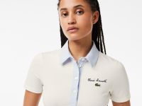 Хлопковое поло Lacoste приталенного кроя