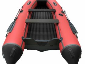 Лодка ПВХ ORCA 380 НДНД красный/черный