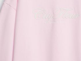 Свитшот с вышивкой, Розовый