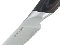 Нож кухонный для стейка Okroshka Truffle 11.6 см, сталь 9cr18mov, рукоять Pakka Wood