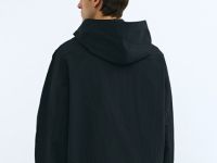 Ветровка с капюшоном, Черный