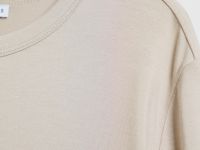 Лонгслив с шёлком, Бежевый