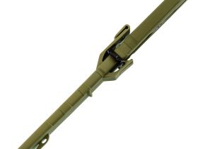 Тактический нож Mr.Blade Leshiy serrated blackwash, сталь AUS-8, рукоять OD Green Elastron