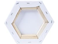Холст на подрамнике грунтованный "Сонет" шестигранный, диаметр 20 см, 280 г, 100% хлопок, среднее зе