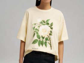 Свободная футболка из хлопкового джерси