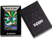 Зажигалка ZIPPO Design с покрытием Black Matte, латунь/сталь
