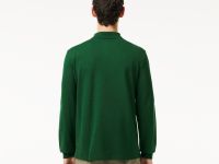 Мужское поло Lacoste L.12.21 классического кроя с длинным рукавом