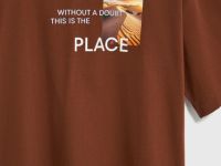 Футболка из хлопка с фотопринтом, Оранжевый