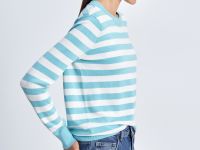 Джемпер в полоску с добавлением вискозы