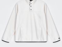 Толстовка с контрастной отделкой и воротником-стойкой