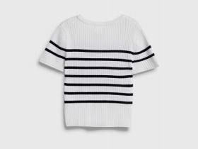 Джемпер с коротким рукавом для девочек, Белый