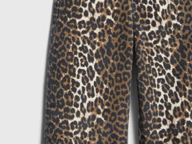 Широкие джинсы с принтом для девочек, Мультицвет