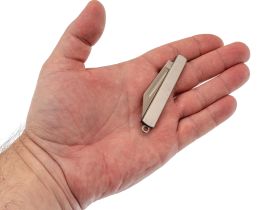 Складной нож-брелок Sanrenmu A123, сталь 4Cr15N, рукоять нержавеющая сталь