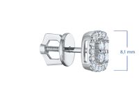 Пусеты из серебра э0612пс03174000_white