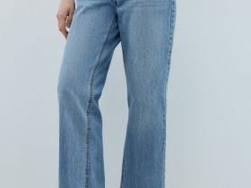 Укороченные прямые джинсы Straight, Голубой