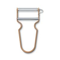 Овощечистка Victorinox REX Peeler, нержавеющая сталь, рукоять алюминий, коричневая