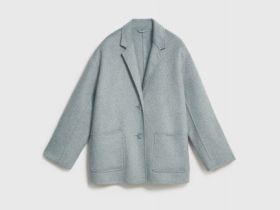 Лёгкое пальто с шерстью, Серый