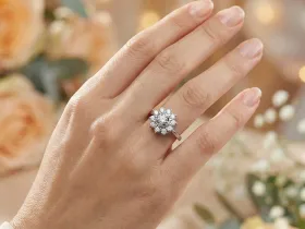 Классическое кольцо из белого золота э0912кц04202940_white