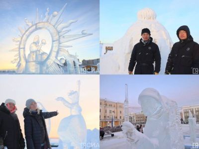Искусство из снега и льда: зимние скульпторы соревнуются в Якутске за звание лучшего