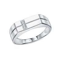 Серебряное кольцо с фианитами