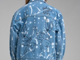 Куртка текстильная джинсовая для девочек