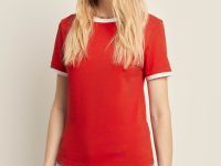 Футболка slim fit из хлопкового джерси