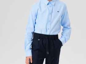 Сорочка текстильная для мальчиков (regular fit)