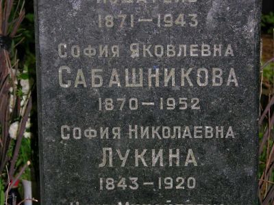 Могила Сабашникова Михаила Васильевича (1871-1943), книгоиздателя