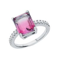 Серебряное кольцо с фианитами
