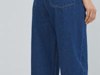 Джинсы Barrel с высокой посадкой, Синий