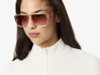 Женский свитер Lacoste с высоким воротником на молнии