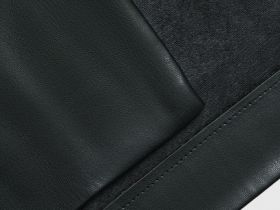 Юбка миди из искусственной кожи, Черный