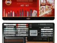 Набор для графики Koh-I-Noor "Gioconda" 39 предметов, в металл коробке