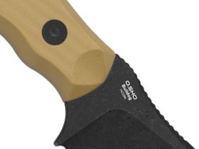 Туристический нож Kizer Bulldog, сталь 14C28N, рукоять G10, коричневый